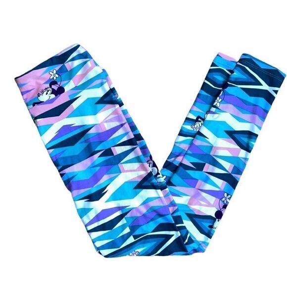 LuLaRoe One Size Leggings • Disney’s Minnie Mouse • Multicolor•Geometric Designs - Picture 4 of 12